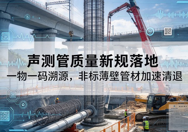 剑阁声测管质量新规落地，一物一码溯源，非标薄壁管材加速清退